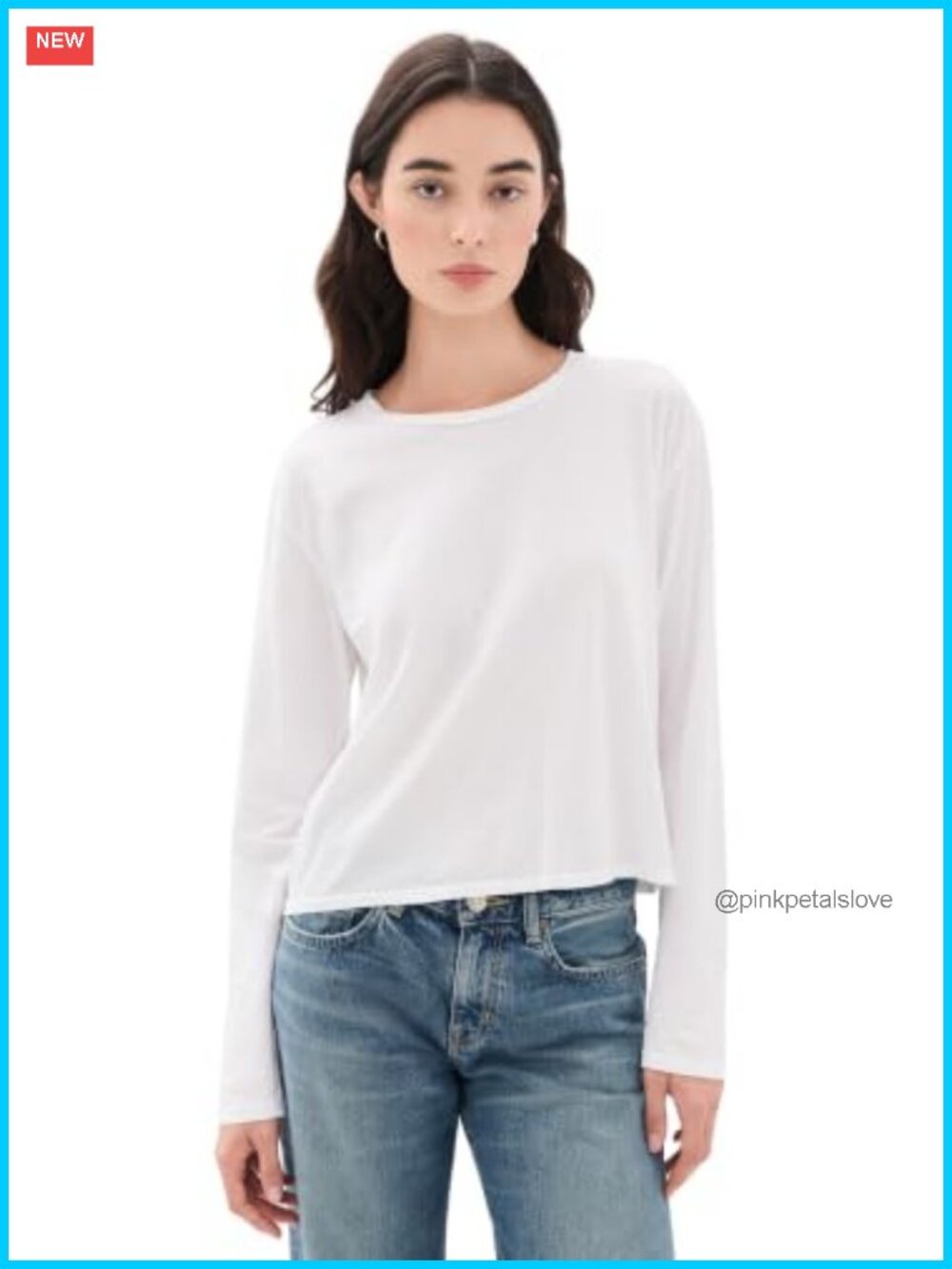 Harley Long Sleeve Boxy Crew Tee Lightweight Super-Stretch Jersey